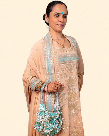 Champagne Georgette Suit