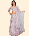 Lavender Sequin Lehnga