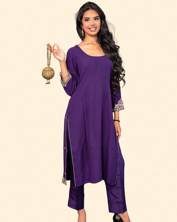 Royal Purple Suit Set