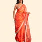 Orange Organza Saree