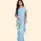 Light Blue Georgette Saree
