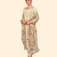 Elegant Crimson Frock Suit
