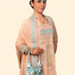 Champagne Georgette Suit