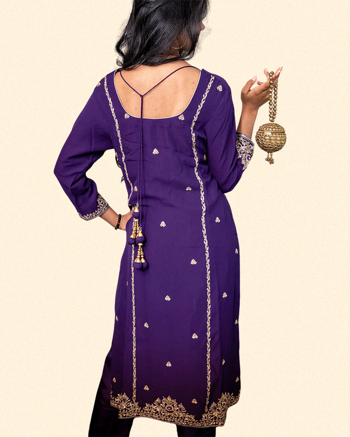 Royal Purple Suit Set
