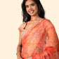 Orange Organza Saree