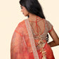 Orange Organza Saree