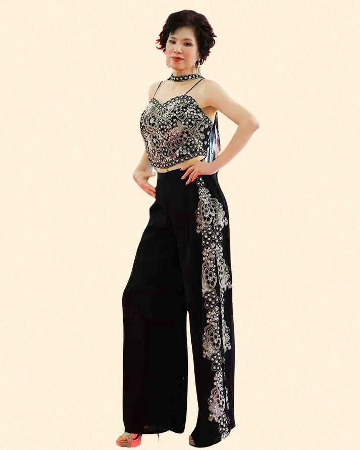 Cotton Silk Sequin Outfit